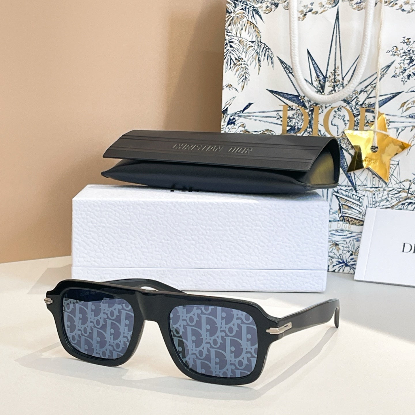 DIOR MONTAIGNE SUNGLASS BLACKSUIT N2I IN ACETATE