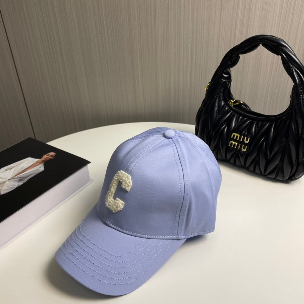 CELINE BASEBALL CAP MODEL 650714 IN LIGHT PURPLE COTTON