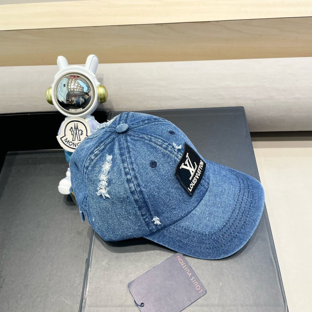 LOUIS VUITTON BASEBALL CAP IN CLASSIC BLUE DENIM 406960