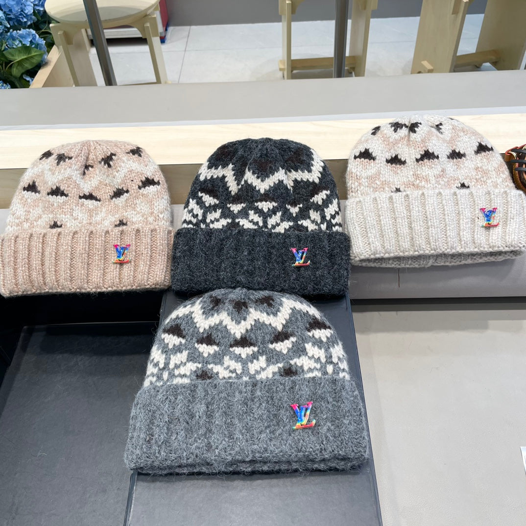 LOUIS VUITTON WINDPROOF WOOLEN HAT COLORFUL 406925