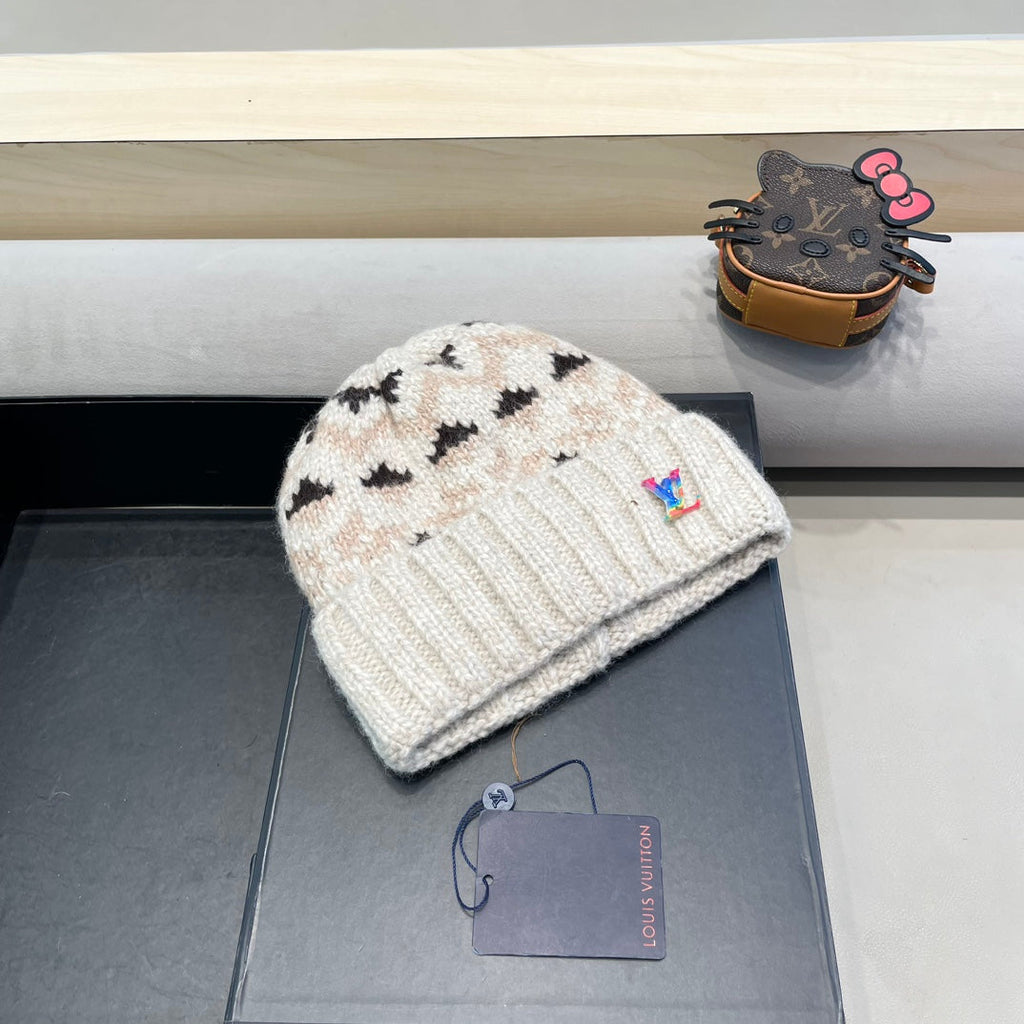 LOUIS VUITTON WINDPROOF WOOLEN HAT COLORFUL 406925