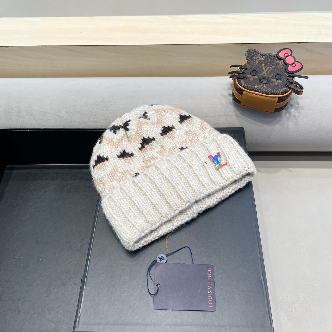 LOUIS VUITTON WINDPROOF WOOLEN HAT COLORFUL 406925