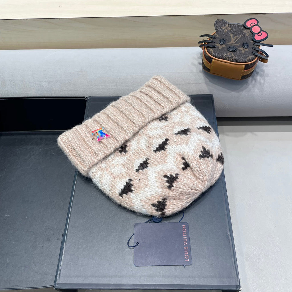LOUIS VUITTON WINDPROOF WOOLEN HAT COLORFUL 406927