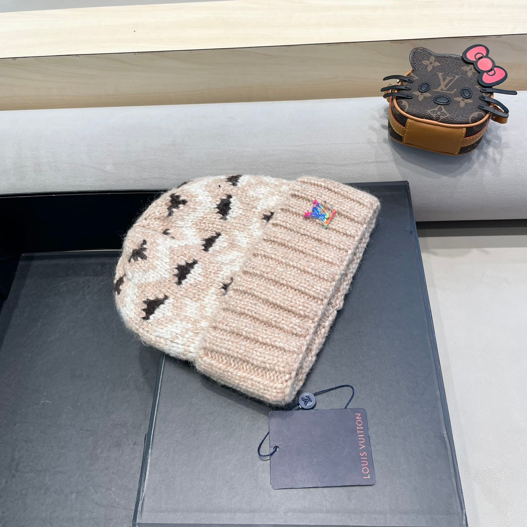 LOUIS VUITTON WINDPROOF WOOLEN HAT COLORFUL 406927
