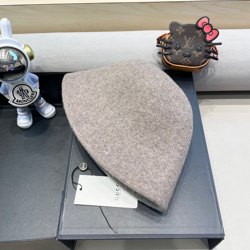 GUCCI KHAKI BROWN BUCKET HAT 411348