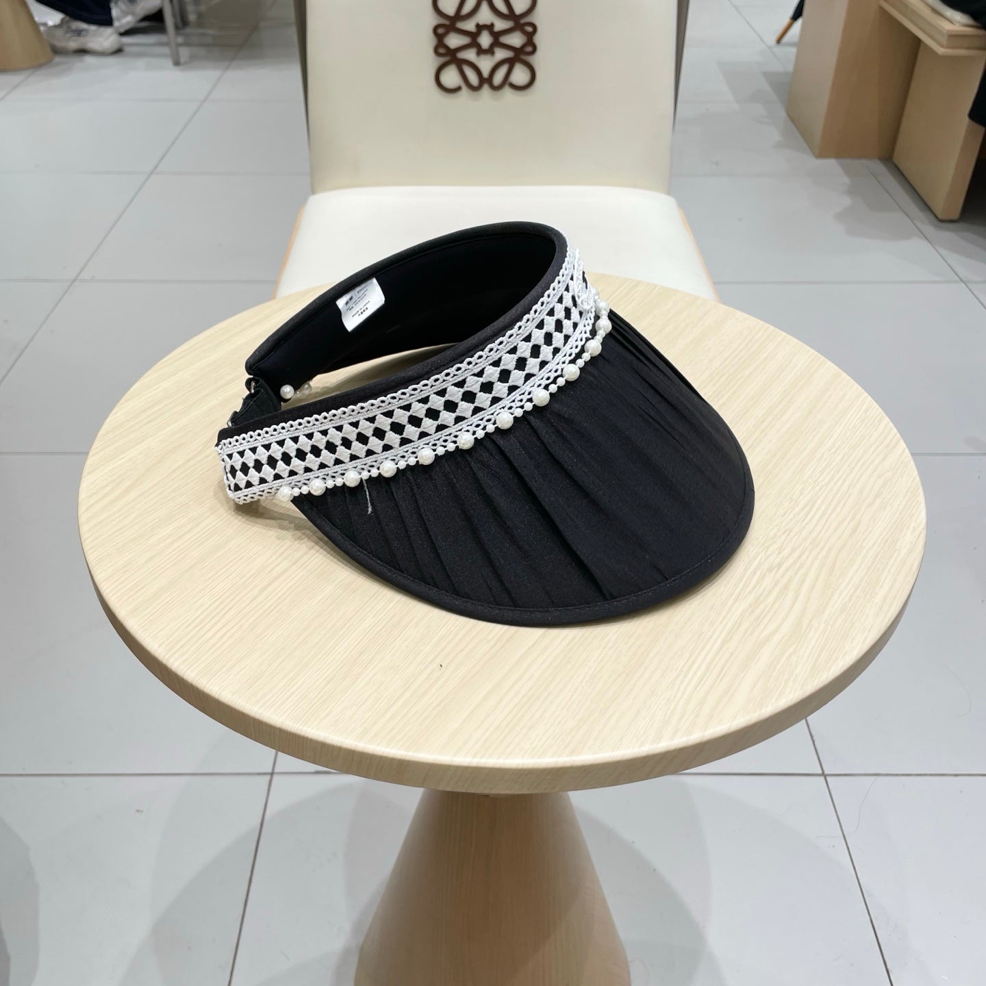 CHANEL SUN HAT MODEM BLACK 674080