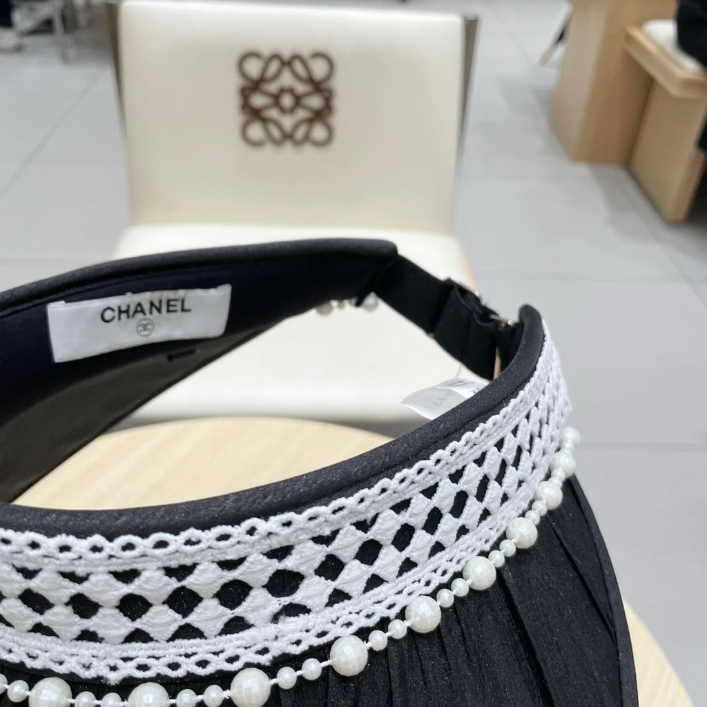 CHANEL SUN HAT MODEM BLACK 674080
