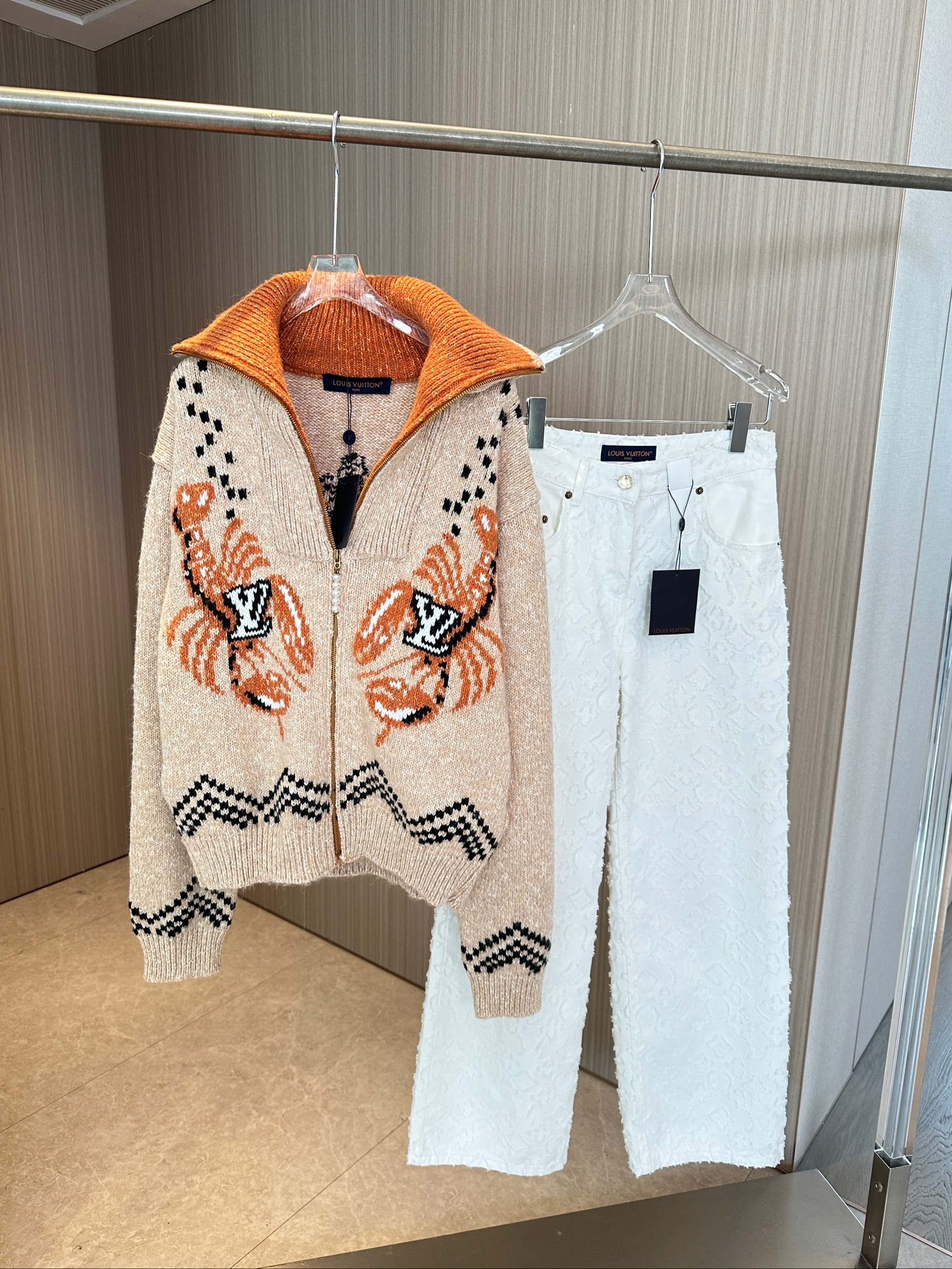 LOUIS VUITTON LV 25S WOOL CARDIGAN 0016