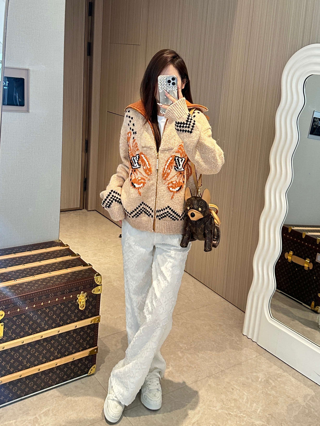 LOUIS VUITTON LV 25S WOOL CARDIGAN 0016