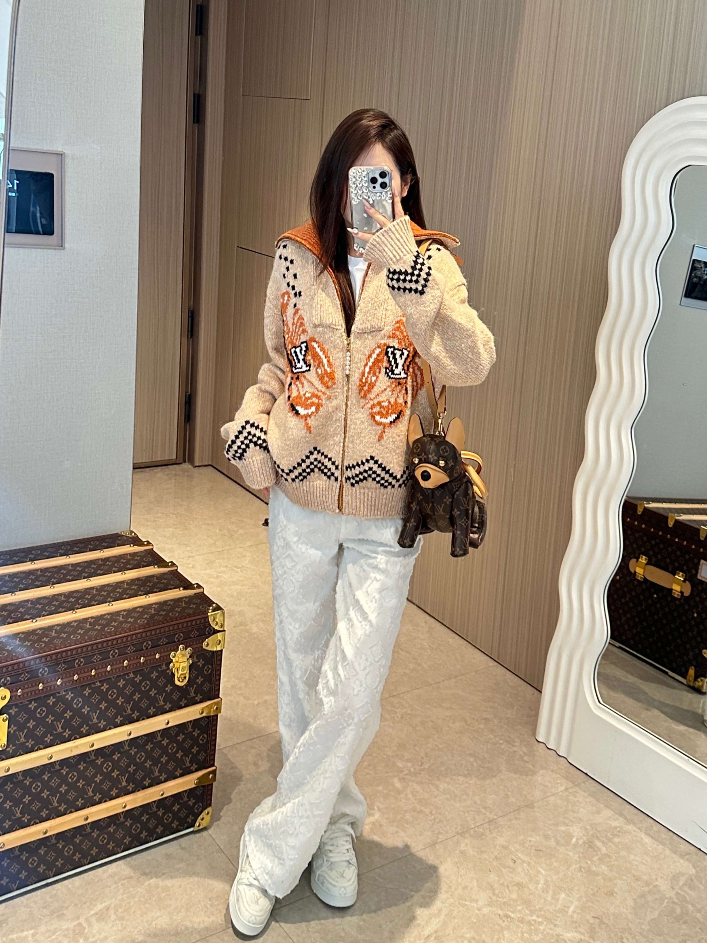 LOUIS VUITTON LV 25S WOOL CARDIGAN 0016
