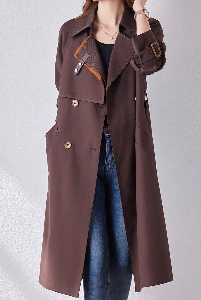 HERMES HERMES 25S LONG WINDBREAKER 527670