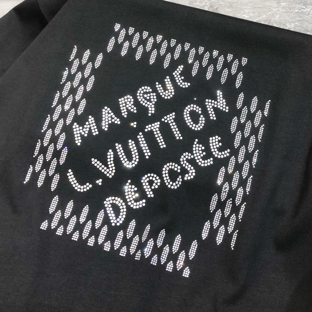 LOUIS VUITTON LV BLACK COTTON T-SHIRT 239467