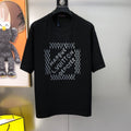 LOUIS VUITTON LV BLACK COTTON T-SHIRT 239467