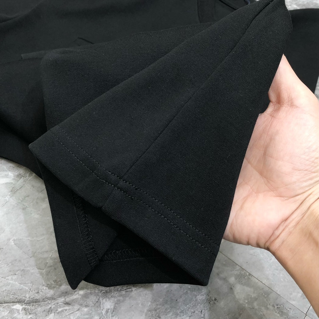 LOUIS VUITTON LV BLACK COTTON T-SHIRT 239466