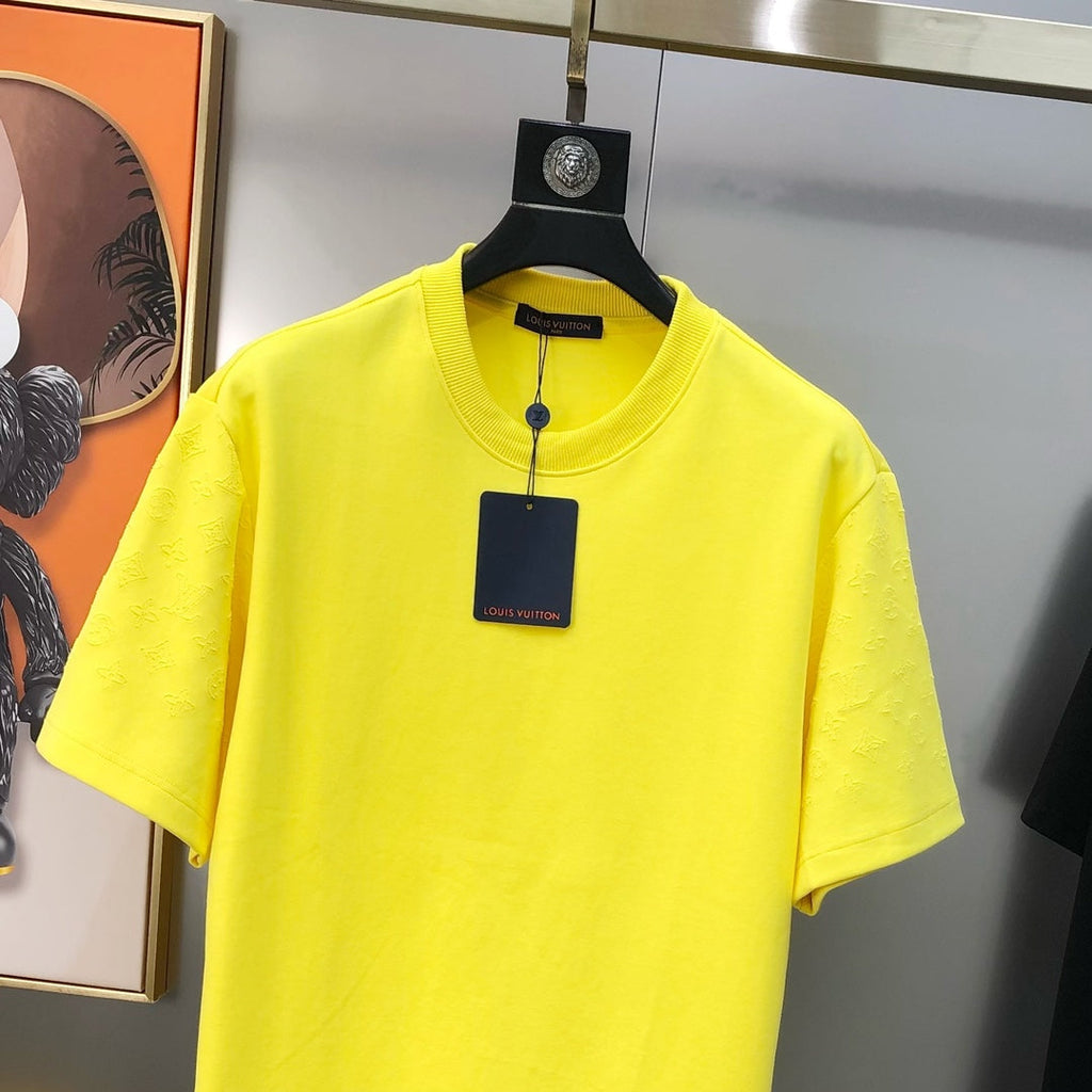 LOUIS VUITTON LV BRIGHT YELLOW COTTON T-SHIRT 239471