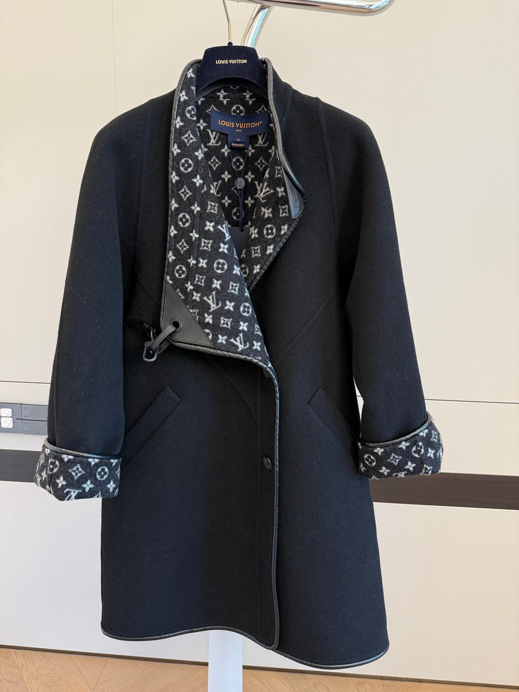 LOUIS VUITTON LV 25S LONG WOOL COAT 0112