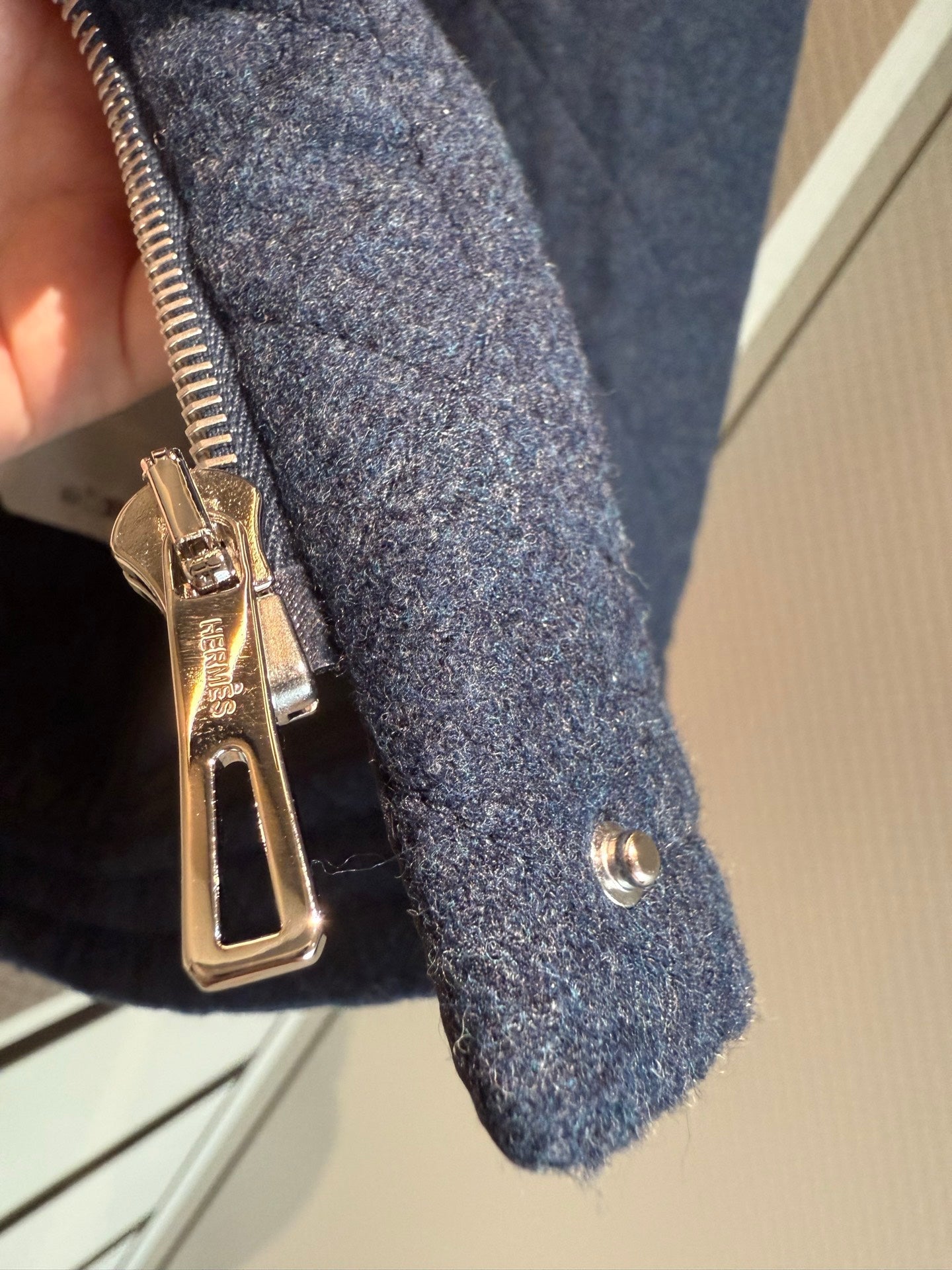 HERMES 25S QUILTED COTTON JACKET 376