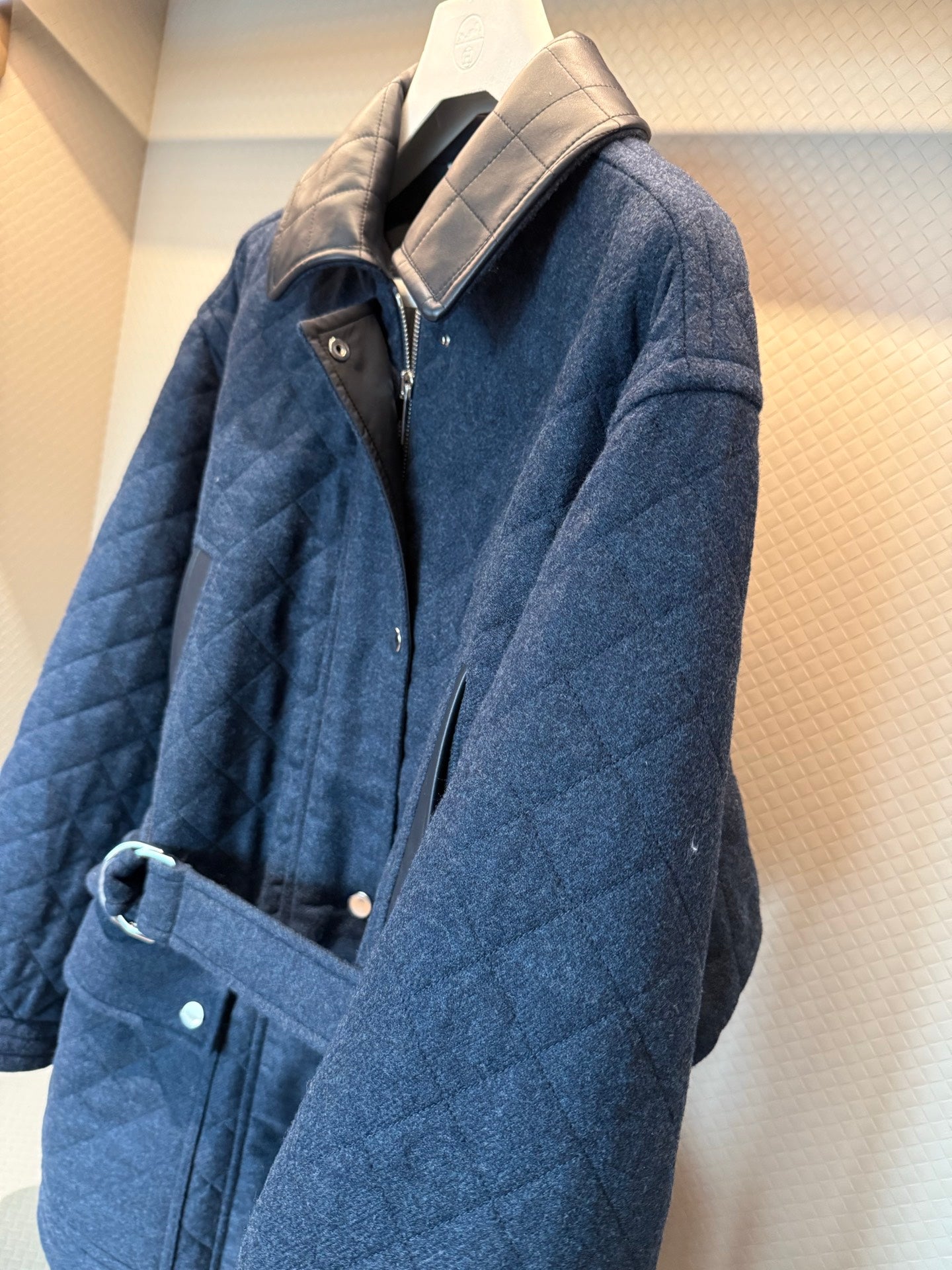 HERMES 25S QUILTED COTTON JACKET 376
