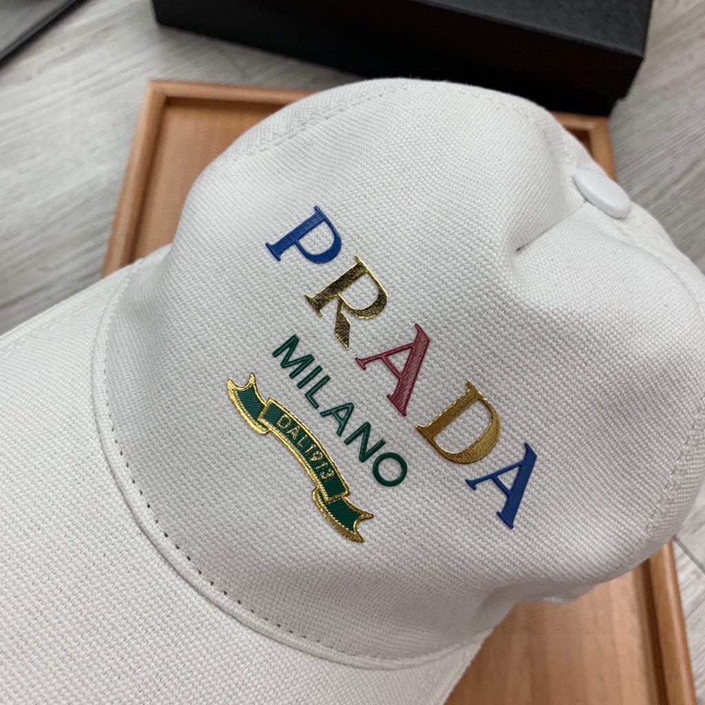 PRADA BASEBALL HAT IN WHITE FABRIC 269984