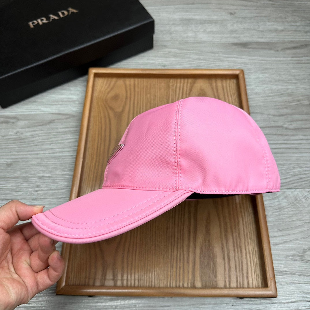 PRADA BASEBALL HAT IN HOT PINK RE-NYLON 214513