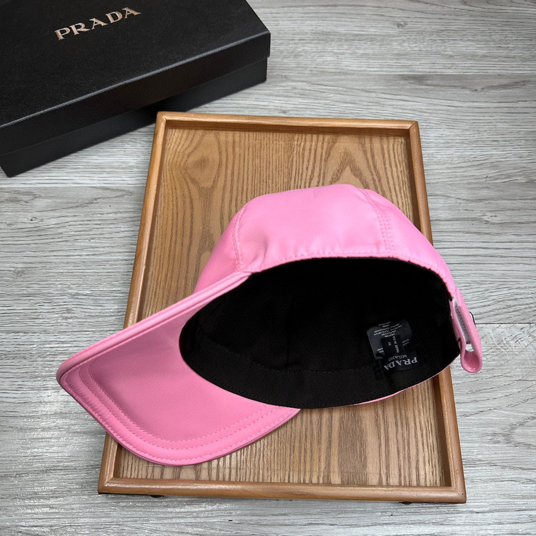 PRADA BASEBALL HAT IN HOT PINK RE-NYLON 214513