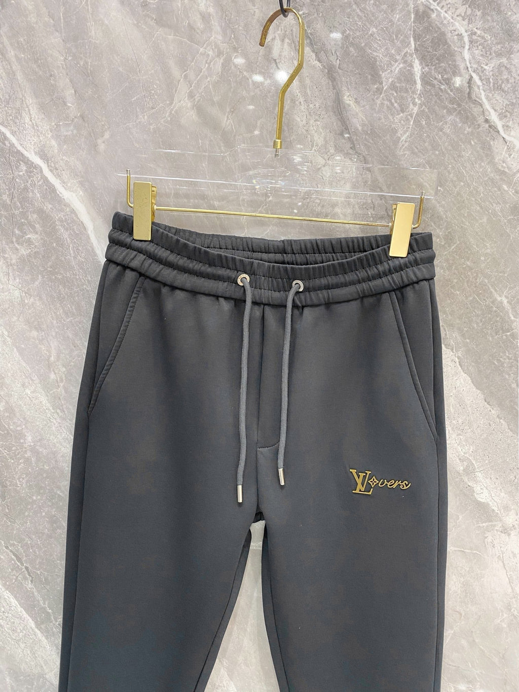 LOUIS VUITTON LV DARK GRAY TROUSERS 239478