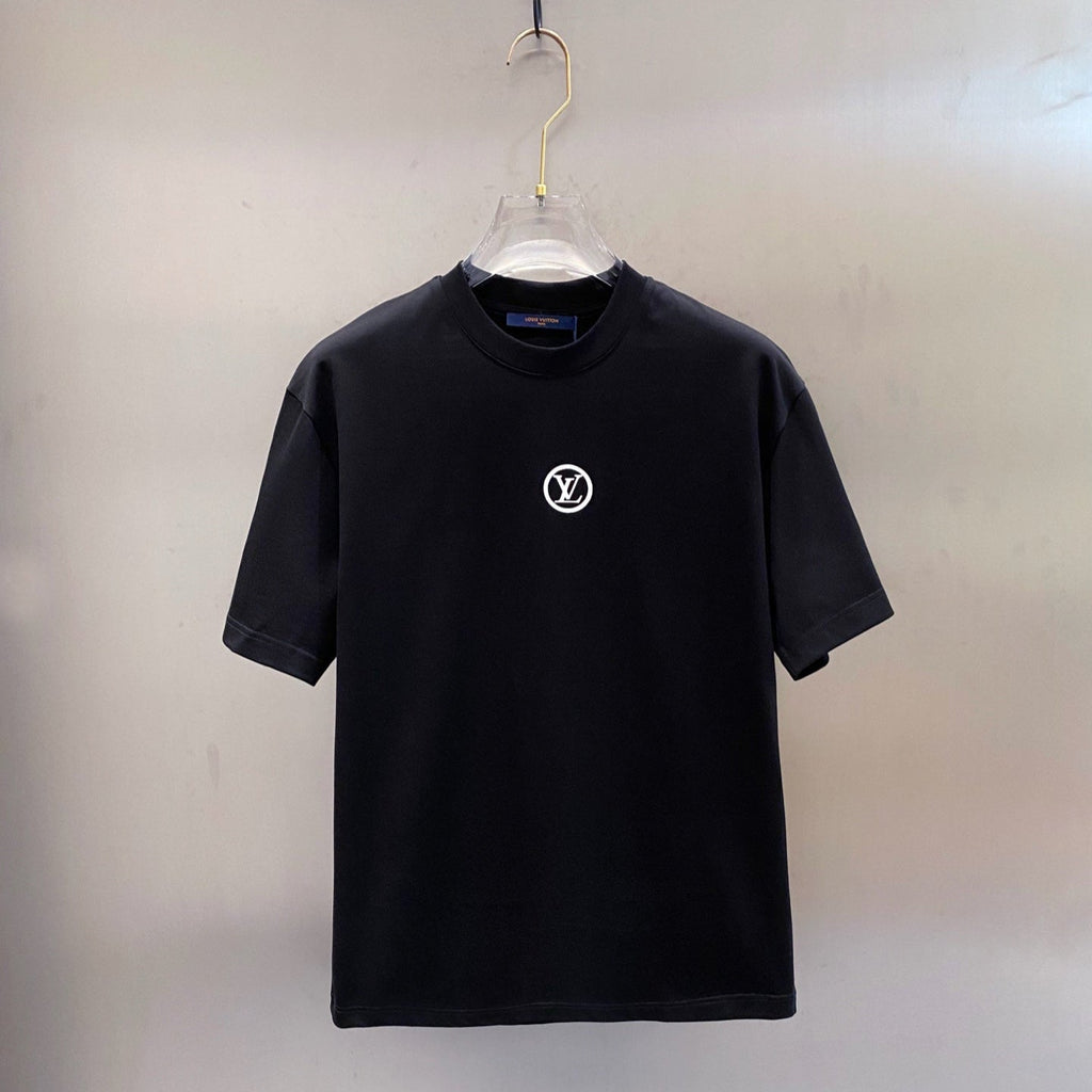 LOUIS VUITTON LV BASIC T-SHIRT IN BLACK COTTON 238827