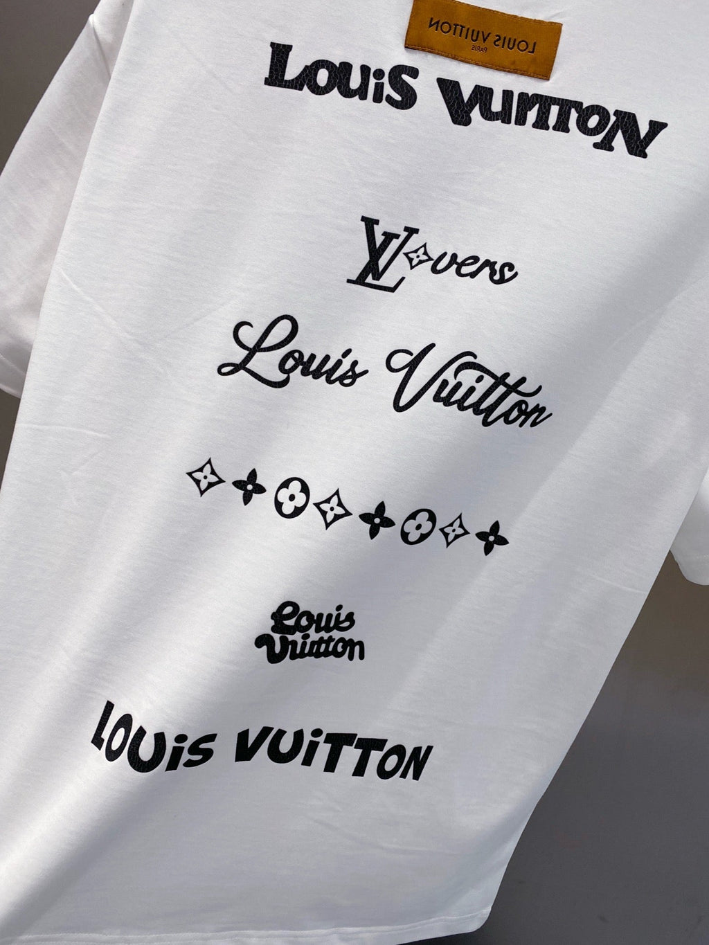 LOUIS VUITTON LV BASIC T-SHIRT IN WHITE COTTON 238828