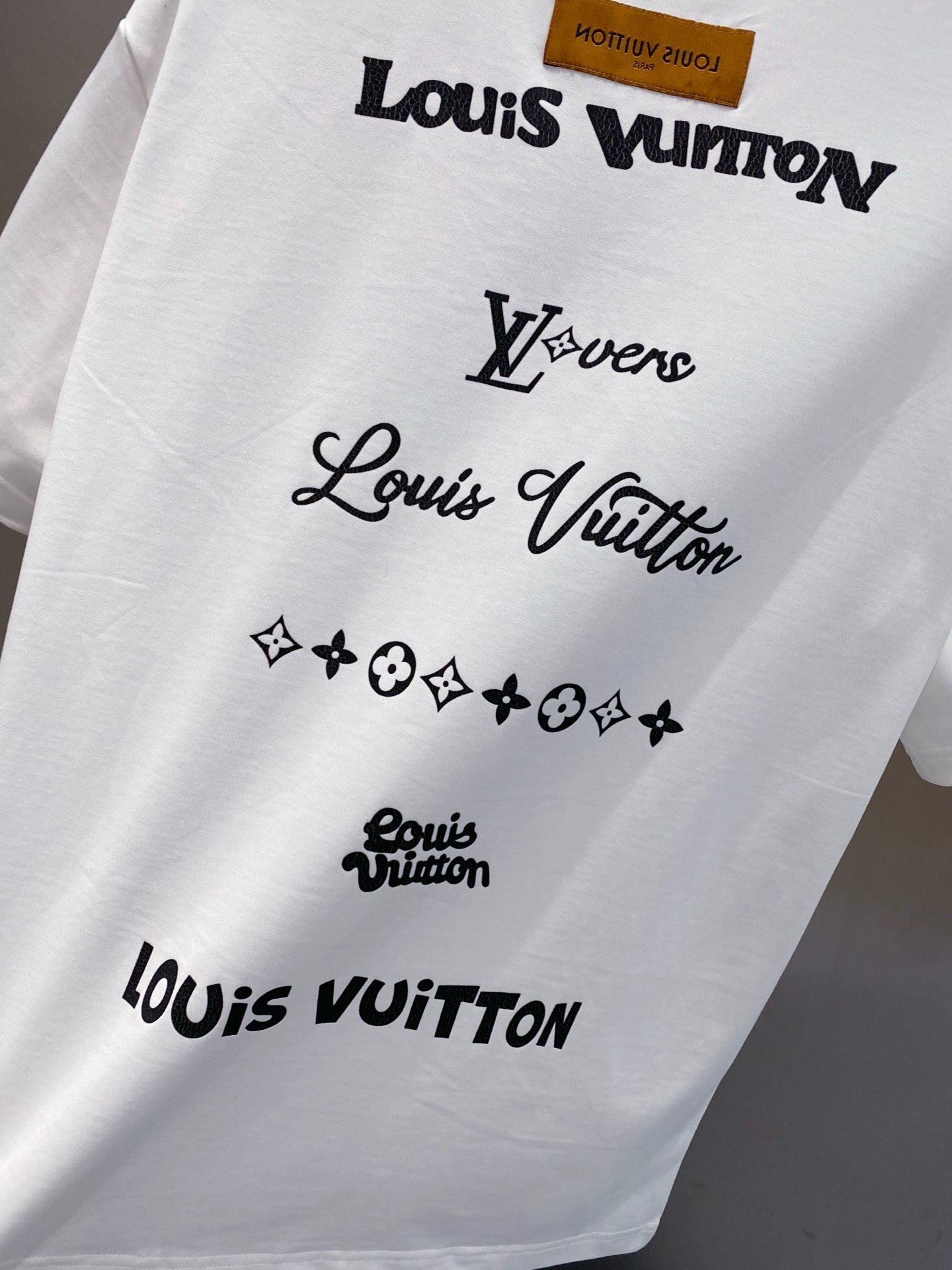 LOUIS VUITTON LV BASIC T-SHIRT IN WHITE COTTON 238828