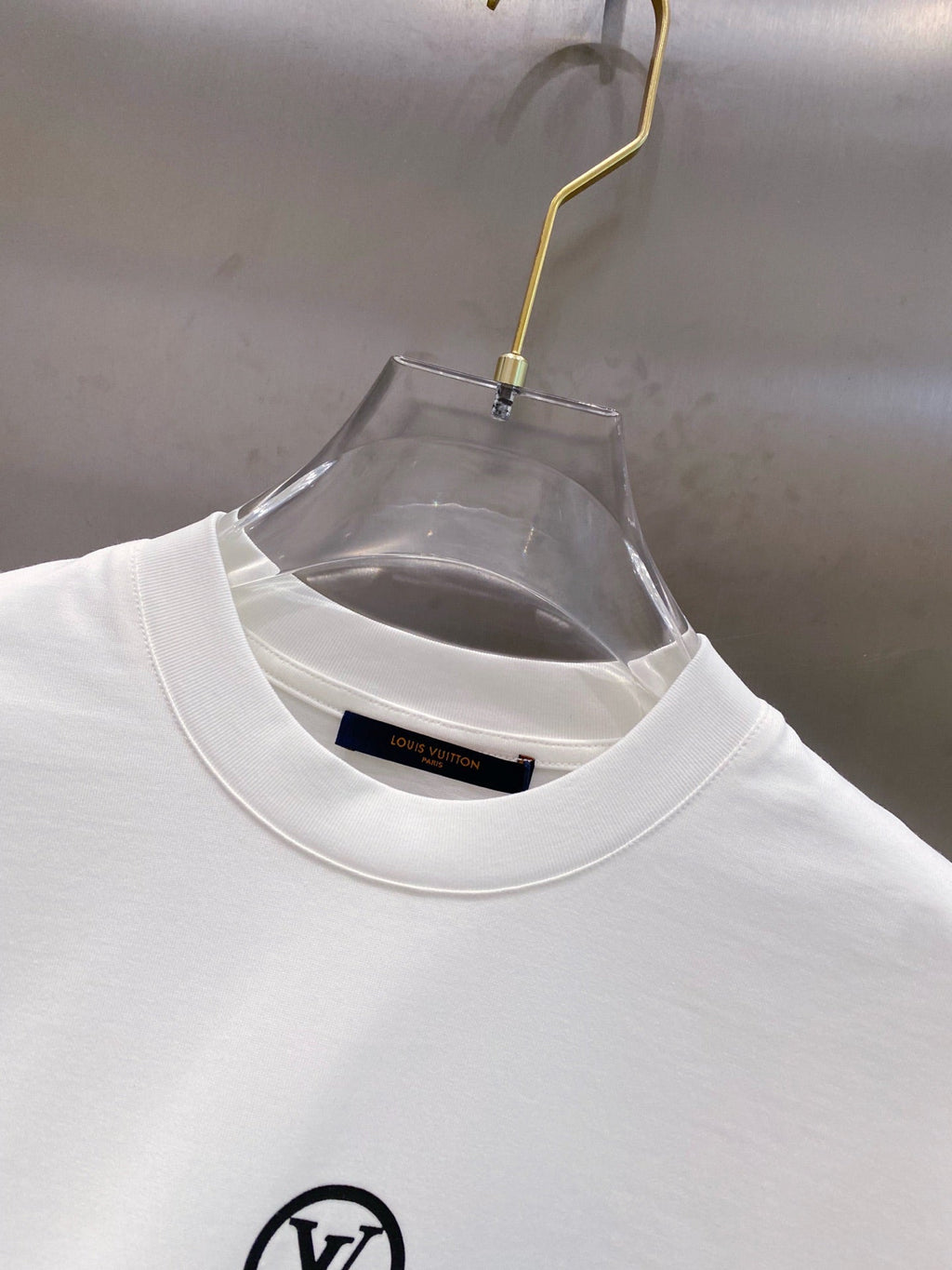LOUIS VUITTON LV BASIC T-SHIRT IN WHITE COTTON 238828