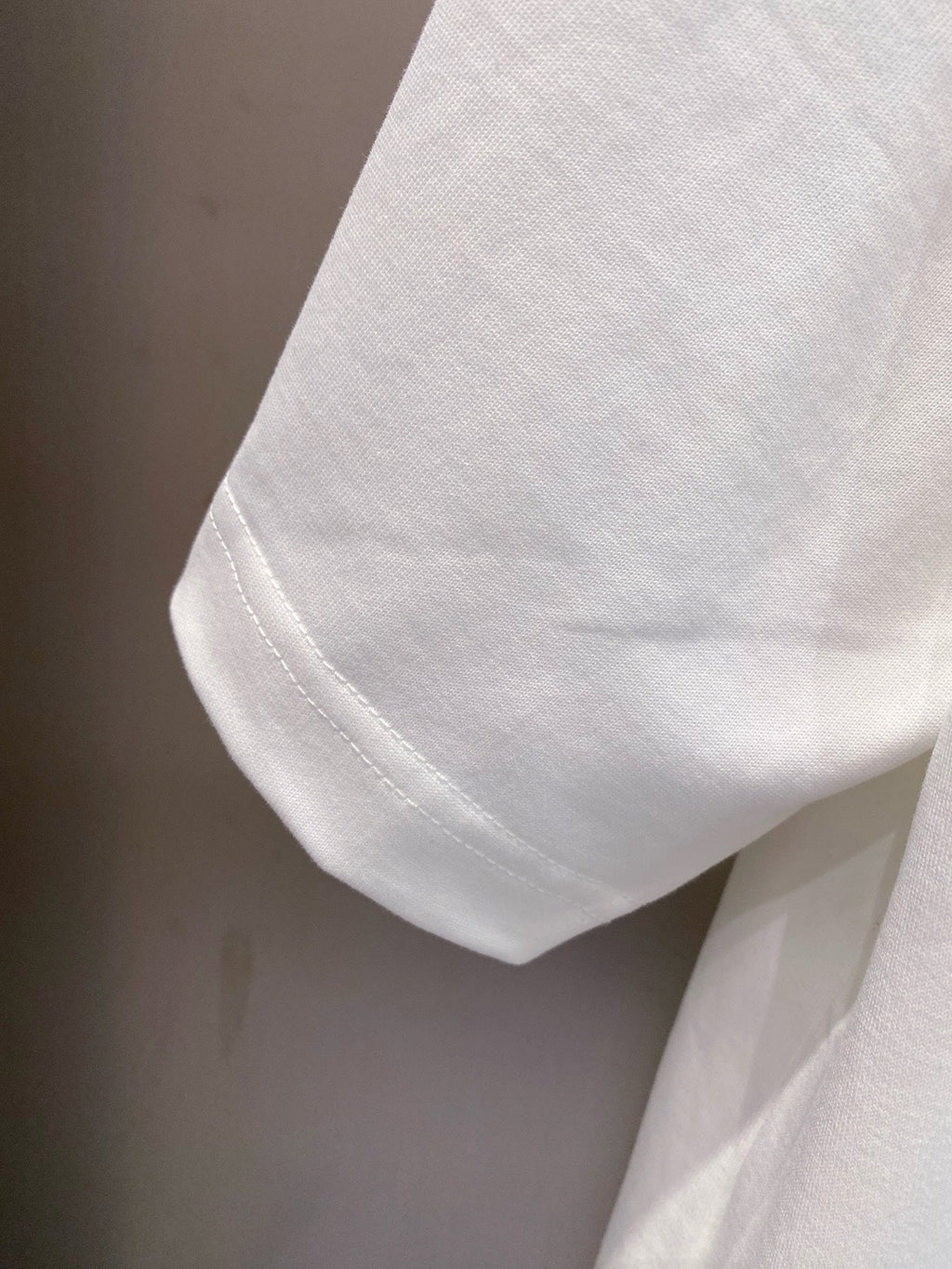 LOUIS VUITTON LV EMBROIDERED LOGO T-SHIRT IN WHITE COTTON 238831