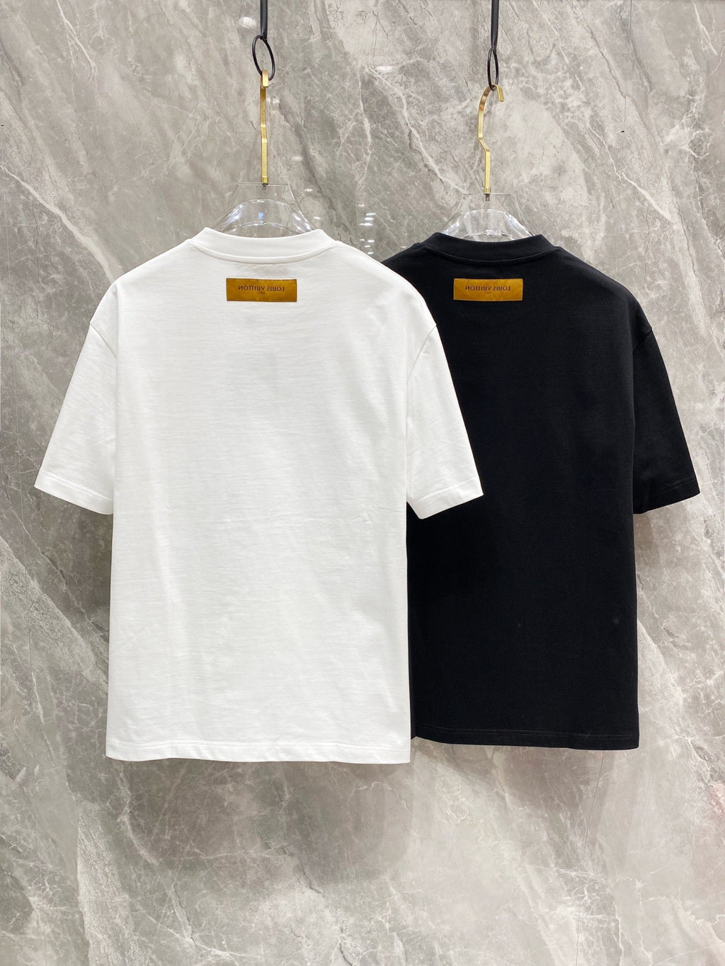 LOUIS VUITTON LV BLACK MONOGRAM COTTON T-SHIRT 239486