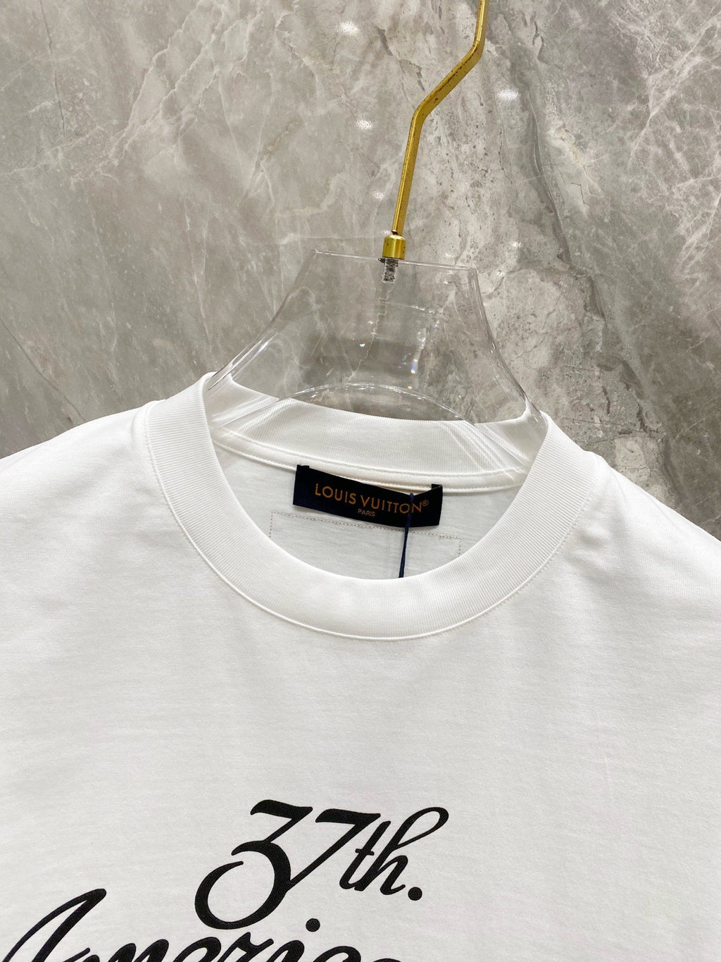 LOUIS VUITTON LV WHITE MONOGRAM COTTON T-SHIRT 239487