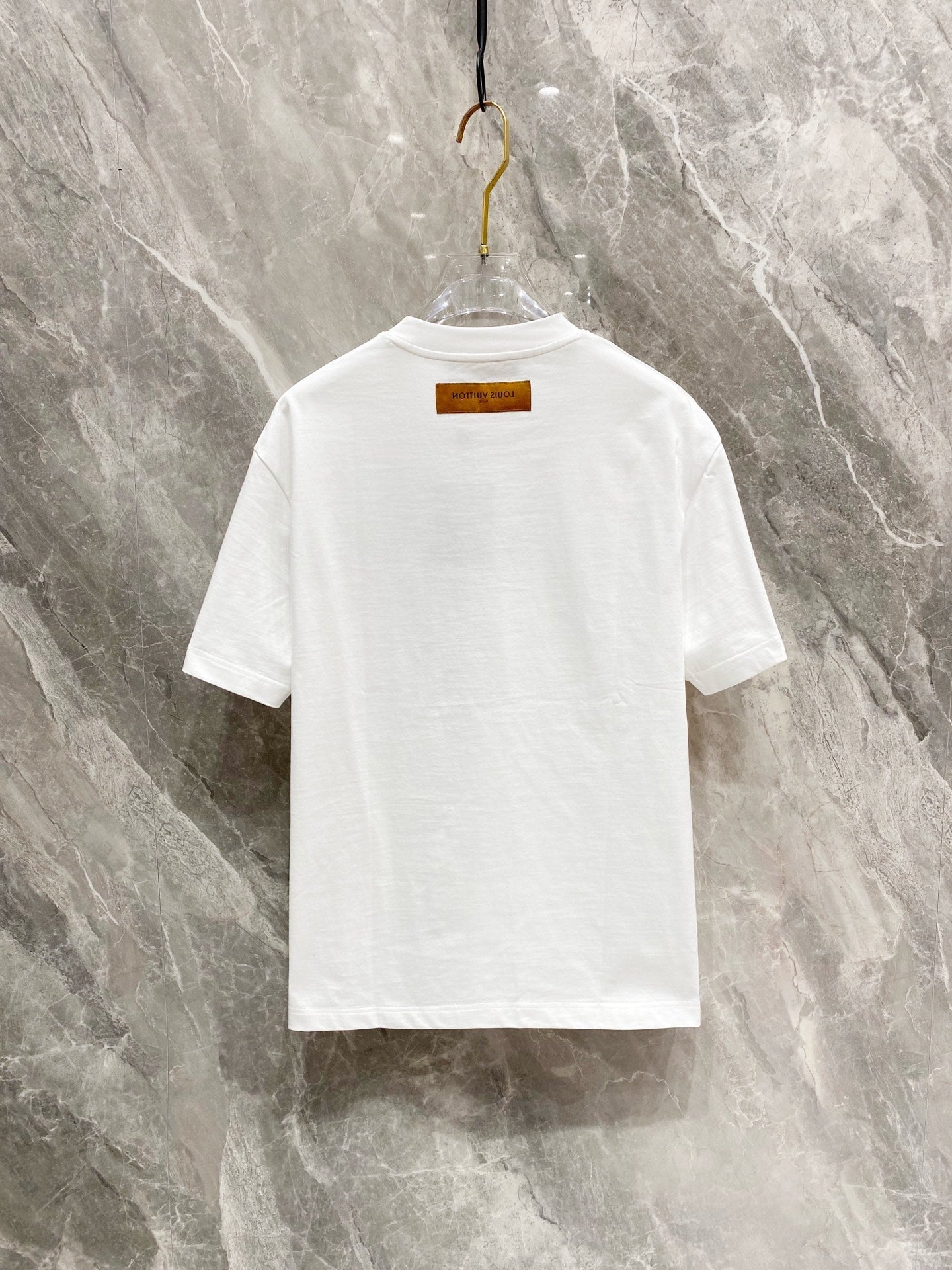 LOUIS VUITTON LV WHITE MONOGRAM COTTON T-SHIRT 239487