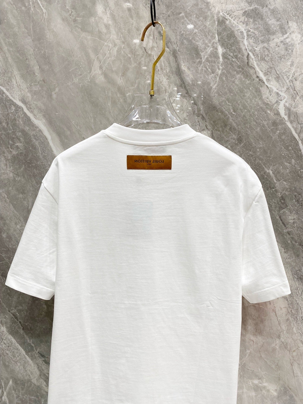 LOUIS VUITTON LV WHITE MONOGRAM COTTON T-SHIRT 239487