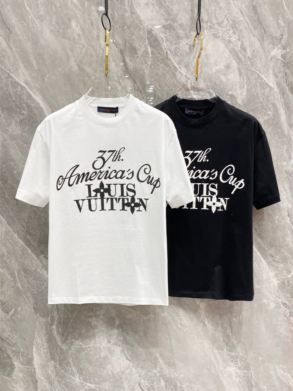 LOUIS VUITTON LV WHITE MONOGRAM COTTON T-SHIRT 239487