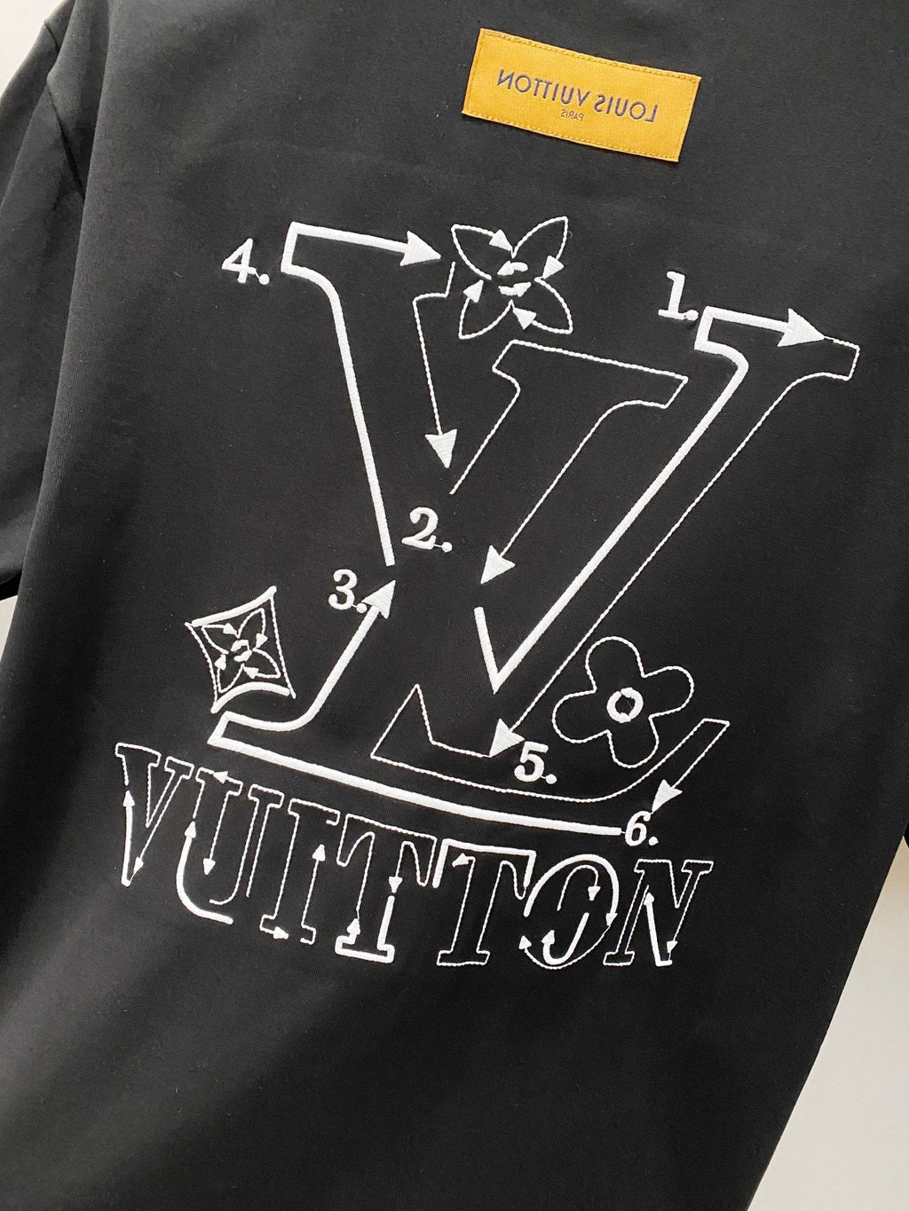 LOUIS VUITTON LV BLACK COTTON T-SHIRT 238839