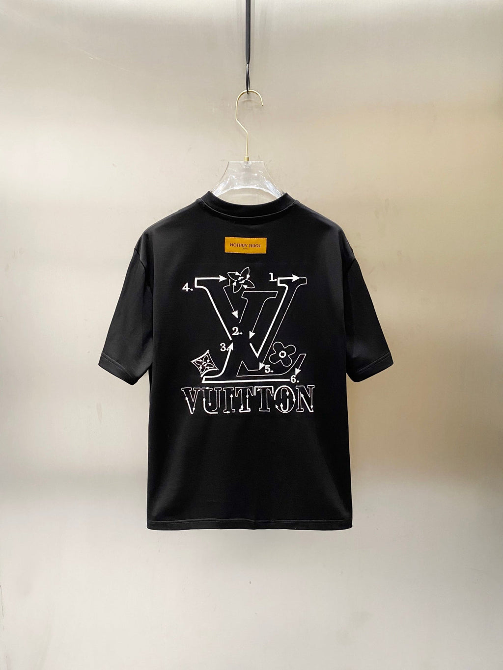 LOUIS VUITTON LV BLACK COTTON T-SHIRT 238839