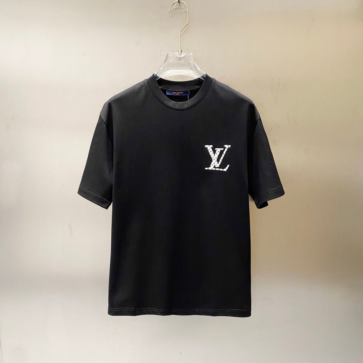 LOUIS VUITTON LV BLACK COTTON T-SHIRT 238839