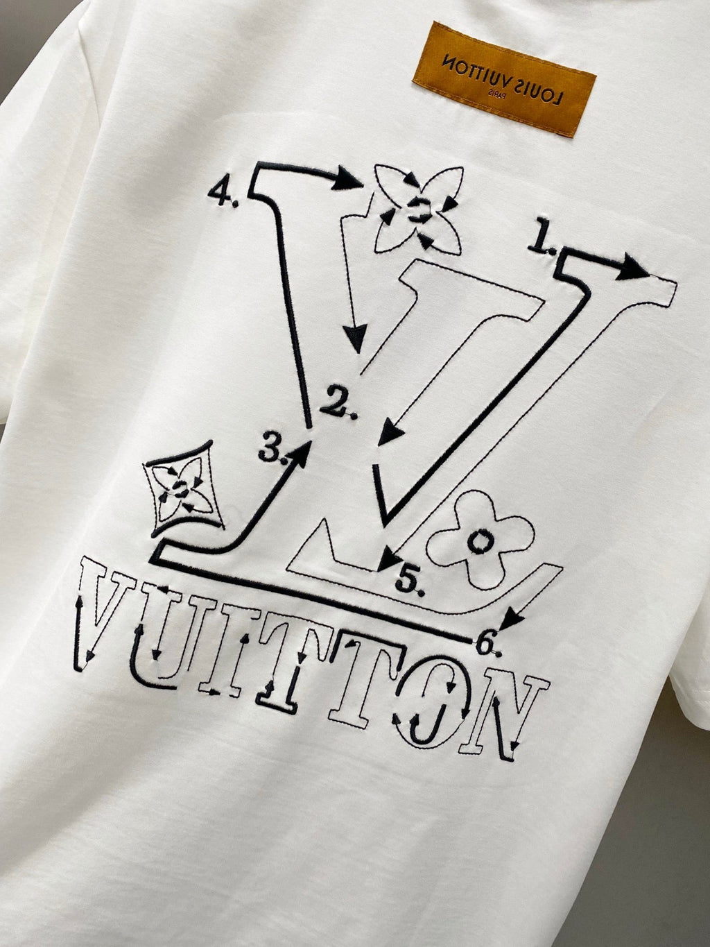 LOUIS VUITTON LV WHITE COTTON T-SHIRT 238840