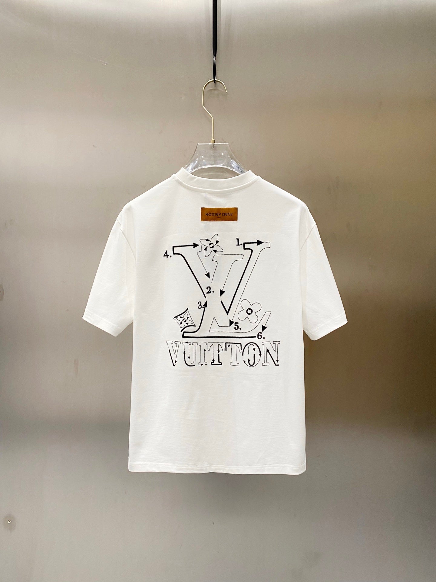 LOUIS VUITTON LV WHITE COTTON T-SHIRT 238840