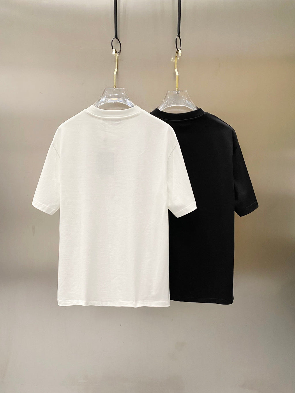 LOUIS VUITTON LV BLACK COTTON T-SHIRT GREEN LOGO PRINT 238842
