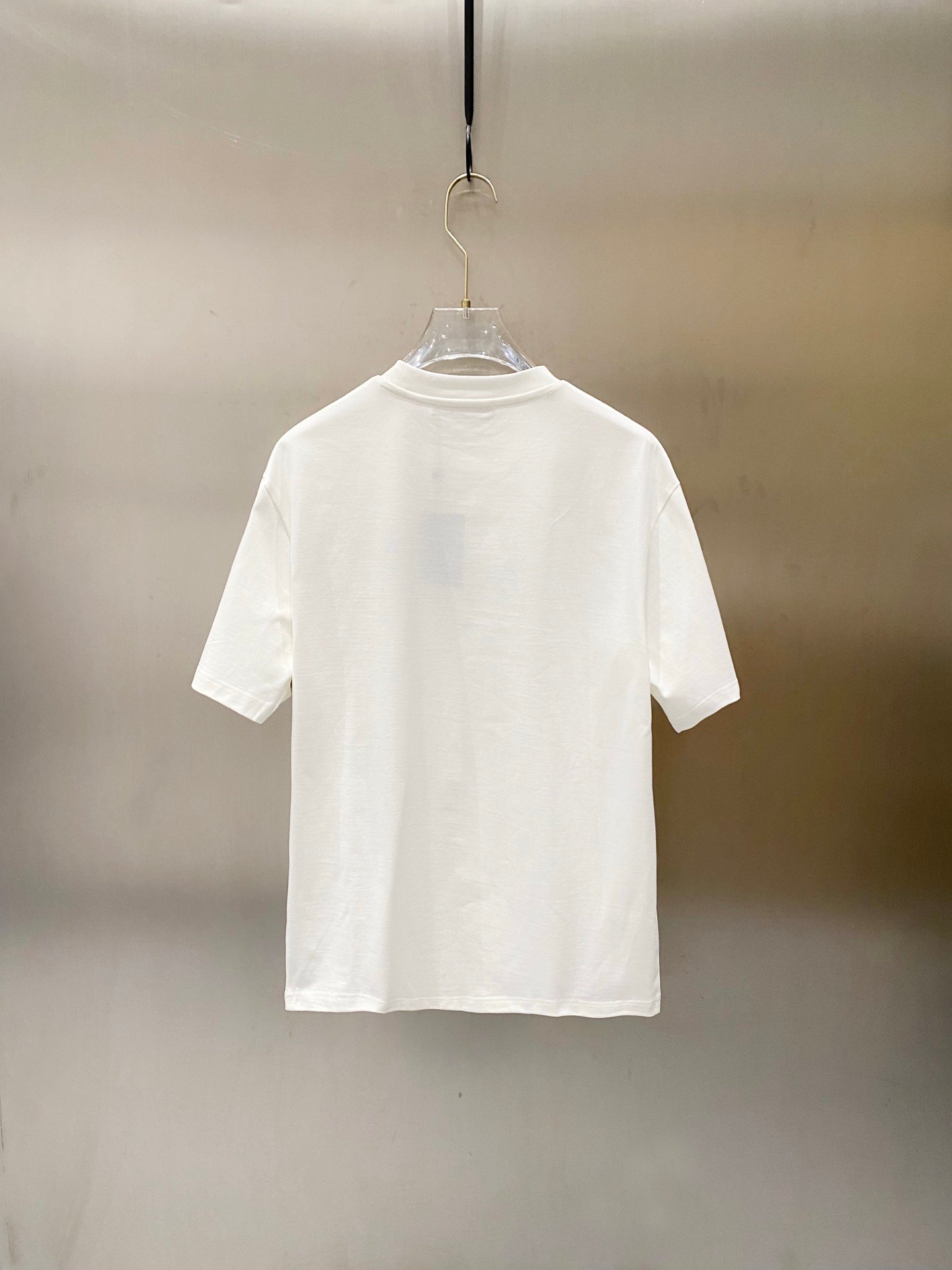 LOUIS VUITTON LV WHITE COTTON T-SHIRT GREEN LOGO PRINT 238843