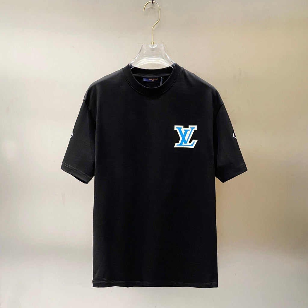 LOUIS VUITTON LV BLACK COTTON T-SHIRT 238845