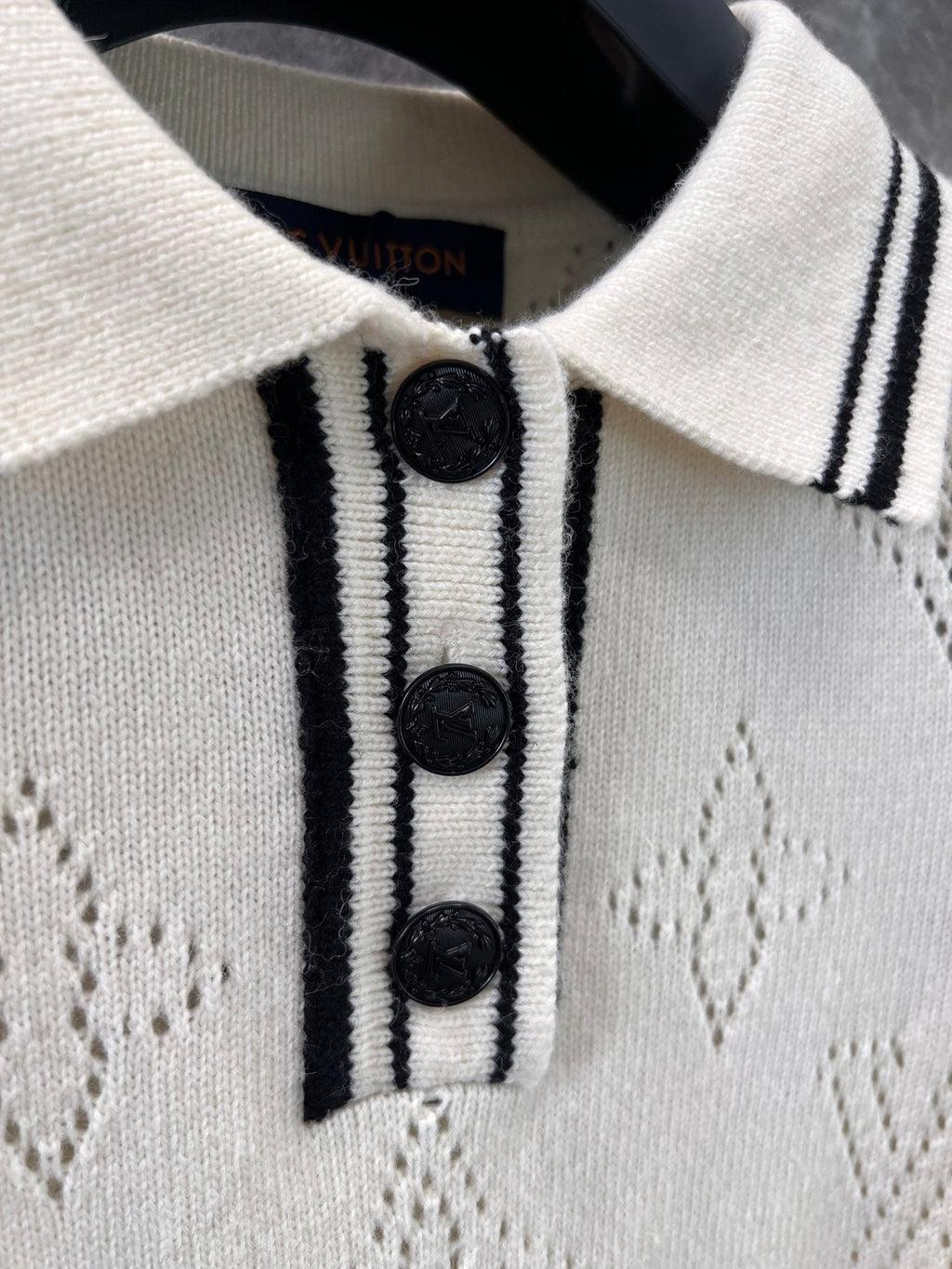 LOUIS VUITTON LV 25 White Monogram Wool