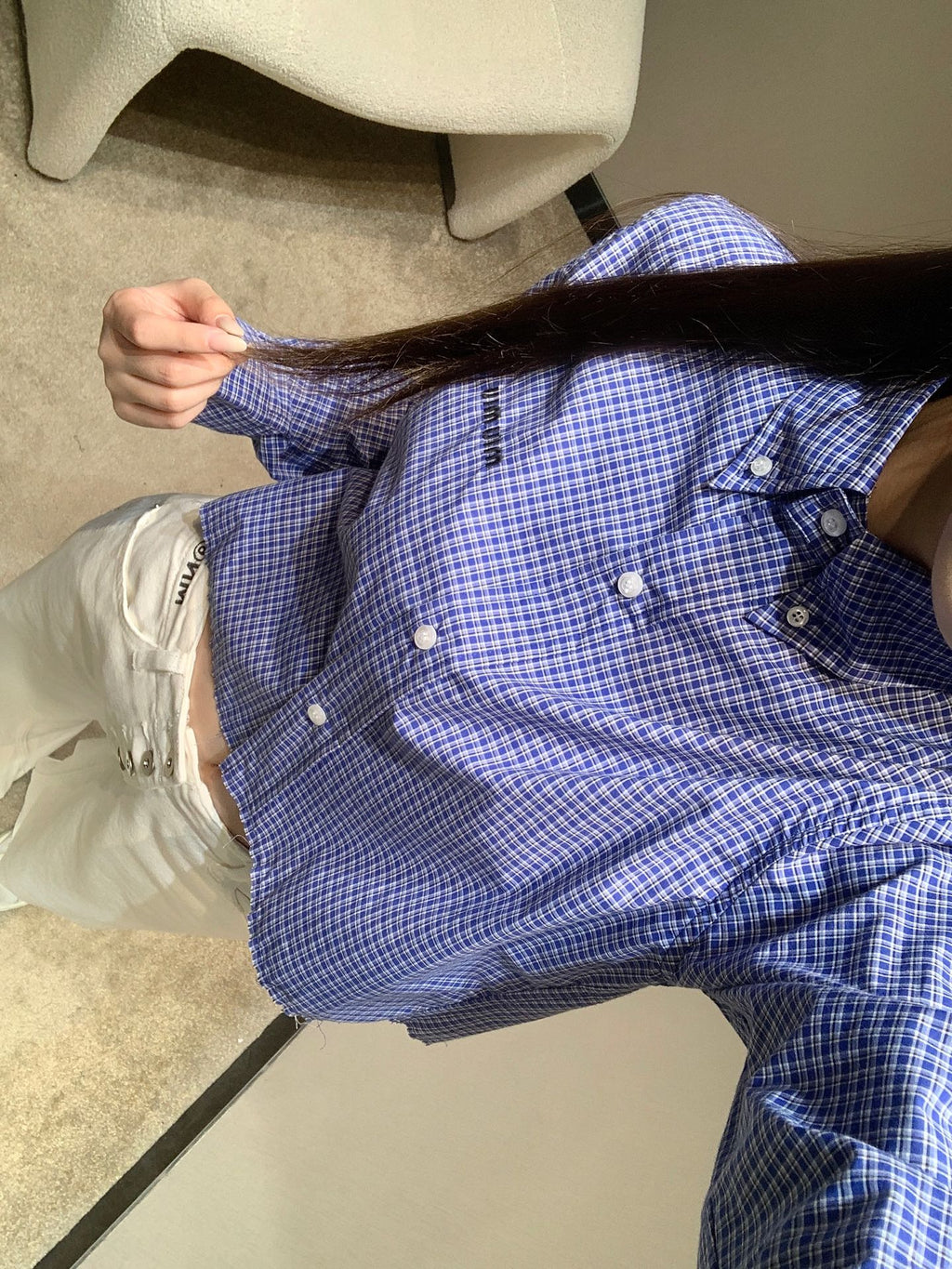 MIUMIU LONG SLEEVE SHIRT STYLE 427