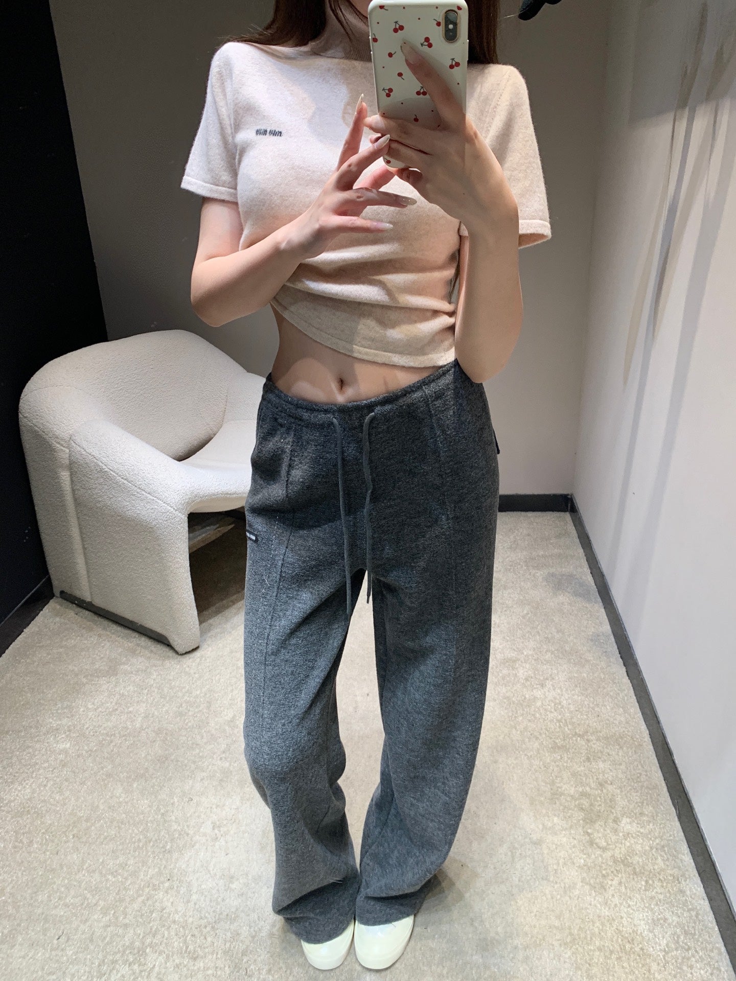 MIUMIU WIDE-LEG PANTS STYLE 657