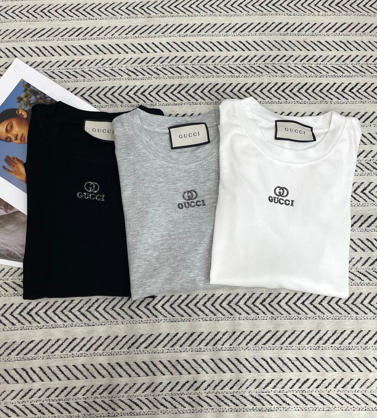 GUCCI LONG-SLEEVE T-SHIRT STYLE 86