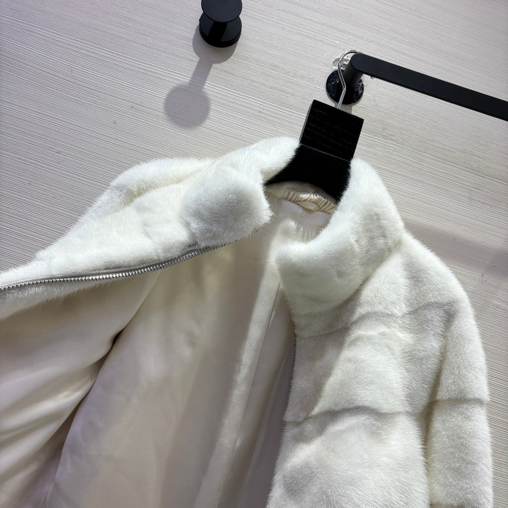 DIOR 25S SHORT VELVET MINK COAT 573