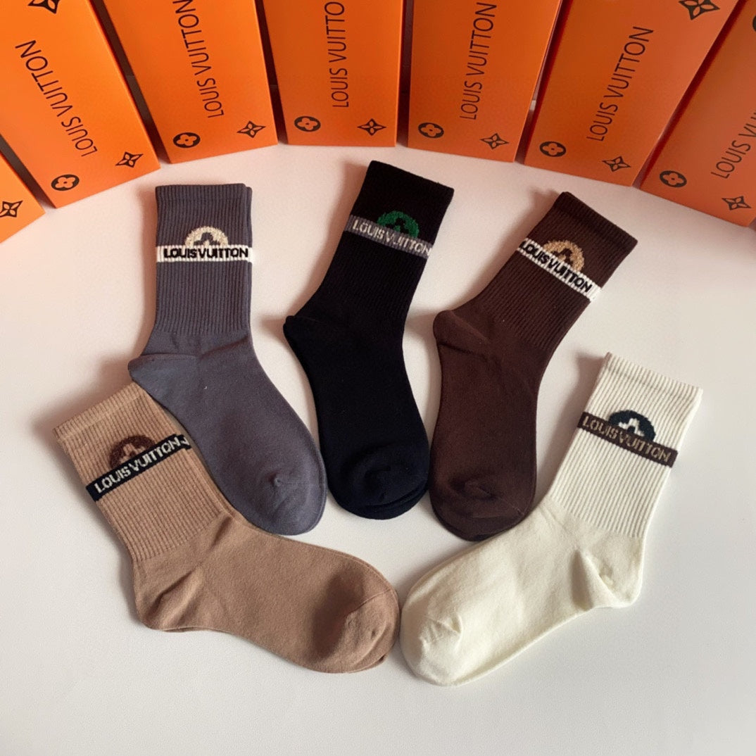 LOUIS VUITTON CREW SOCKS 194085 (1 BOX)